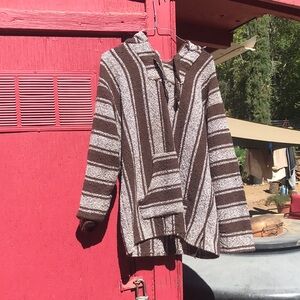 Cozy Striped Brown and Cream Teddy Jacket